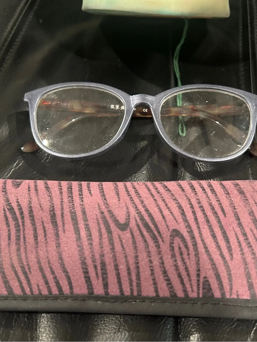 Clear Lavender Frame reading 2.25 Glasses - Classic Cat-Eye Style